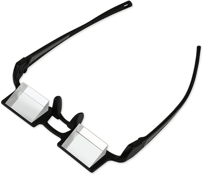 Lazy Reader Glasses Prism Glasses Lying Down Bed Horizontal Watching TV Reading Spectacles horizontal Lazy Glasses