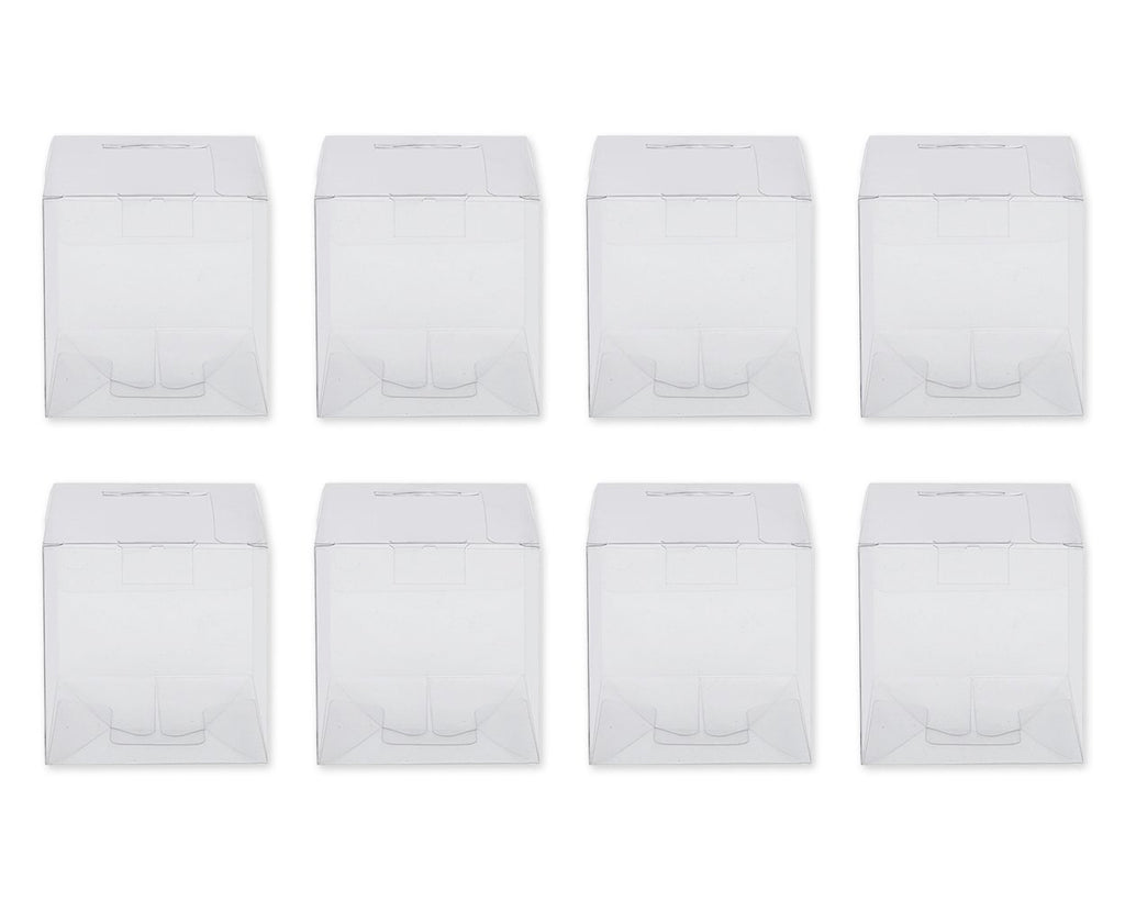 Party Favor Boxes 60 Pieces 2 x 2 x 2 Inches Transparent Candy Boxes