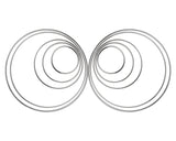 Electroplating Metal Hoops 10 Pieces for Dream Catcher - Silver