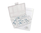 70 Pieces Plastic Cup Hooks Set with 6 Sizes - White