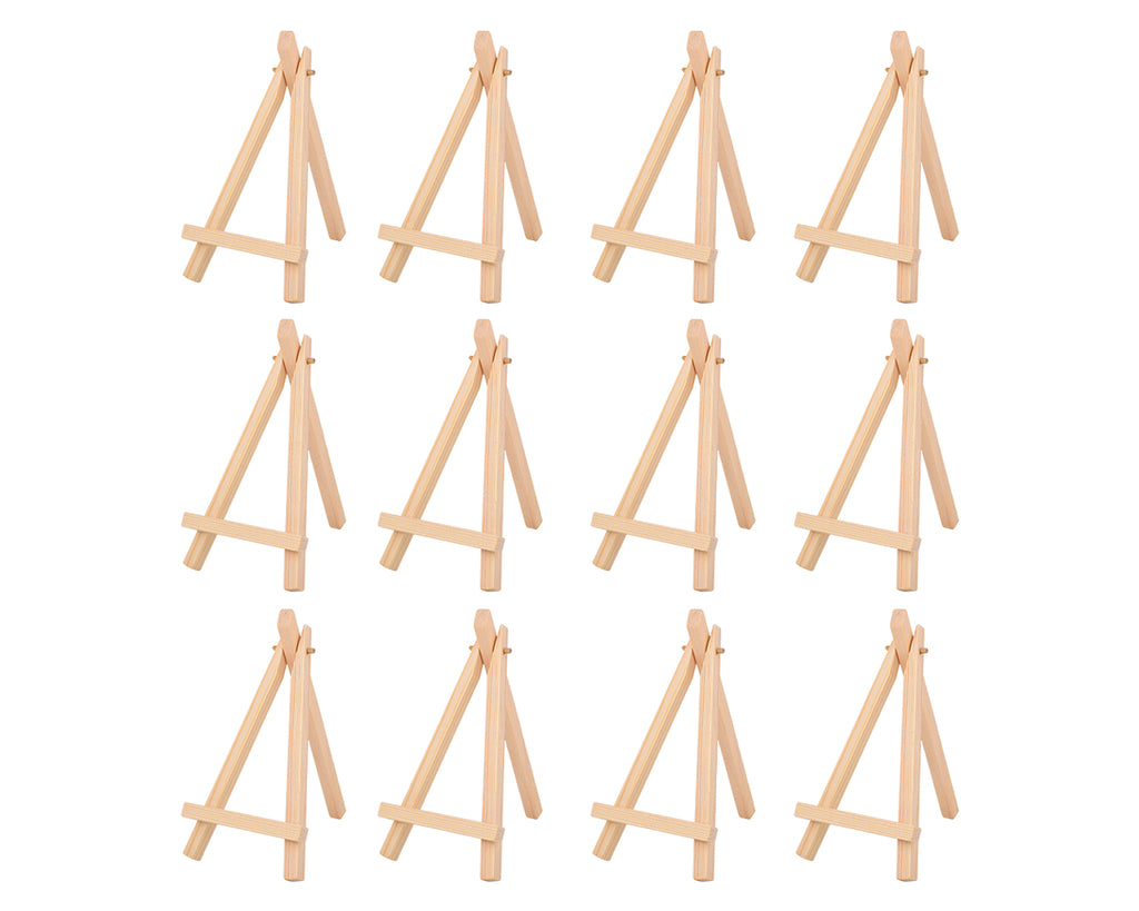 Mini Wood Display Easel 12 piece 6 Inch Card Holder