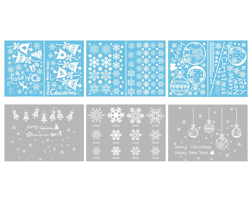 Christmas Window Stickers 6 Pieces Window Clings Decorations