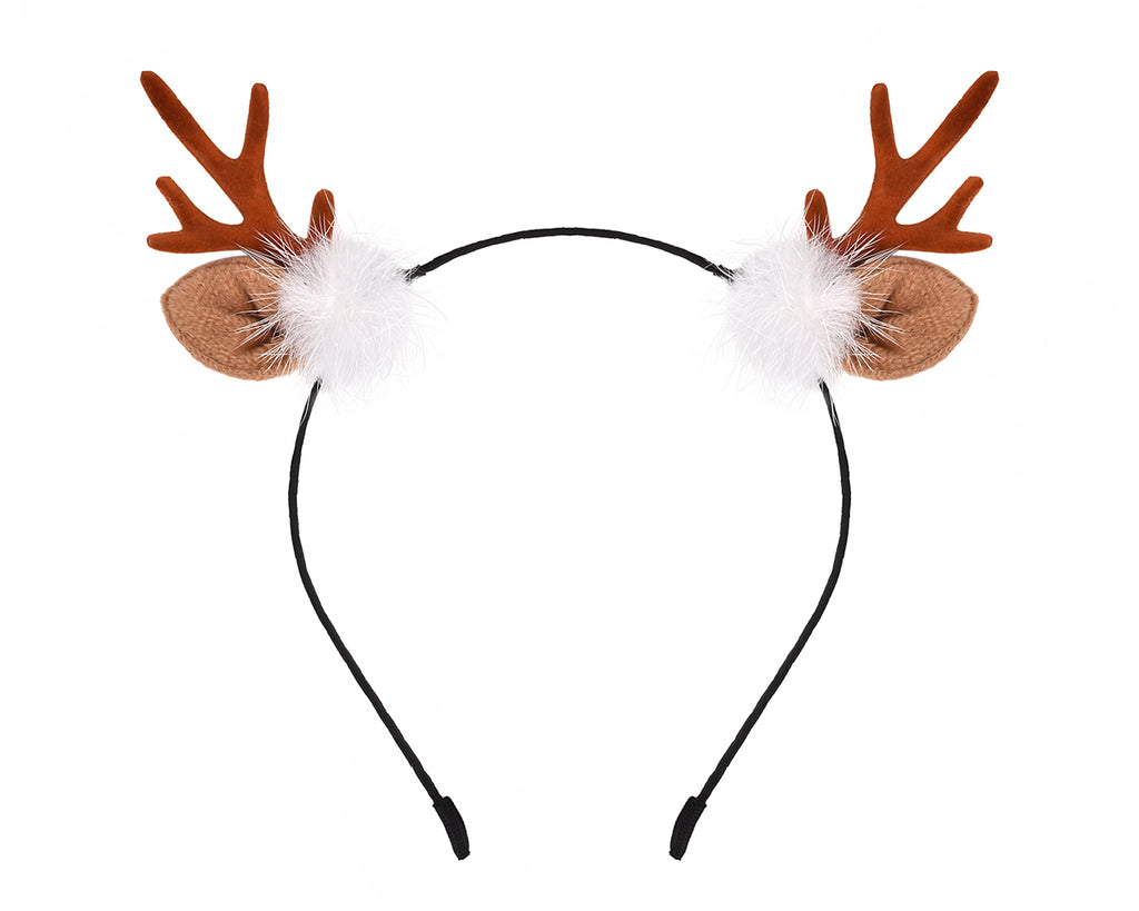 Deer Antler Headband Reindeer Hair Band for Christmas Party