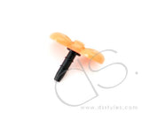 Headphone Jack Plug - Ribbon Orange