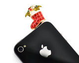Christmas Stocking Crystal Headphone Jack Plug