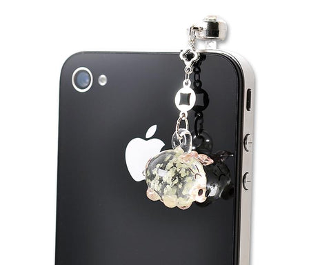 Dangling Luminous Pig Headphone Jack Plug