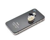 Dangling Luminous Pink Lucky Cat Headphone Jack Plug