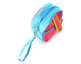 Colorful Zipper Camera Pouch for Fujifilm Instax Mini - Pink & Blue