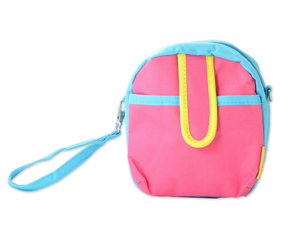 Colorful Zipper Camera Pouch for Fujifilm Instax Mini - Pink & Blue