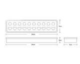 Silicone Heart and Ball Ice Cube Molds - Green