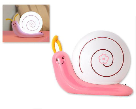 USB Rechargeable LED Bedroom Nursery Night Light Lamp-Pink Snail