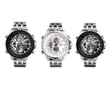 SKMEI Analog Digital Dual Time Day Alarm Chronograph Men Steel Watch