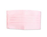 Men Handcrafted Wedding Tuxedo Satin Cummerbund - Pink