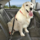 Dog Seat Belt for Car Set of 3 Dog Seatbelts with Elastic Bungee Buffer Adjustable Heavy Duty Pet Car Seat Belt Safety Leash