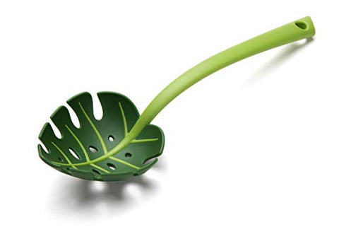 Leaf Cooking Spoon Nonstick Safe - Green