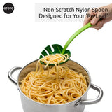 Leaf Cooking Spoon Nonstick Safe - Green