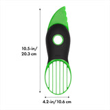 Avocado Slicer 3-in-1 Splits Pits Slices - Green