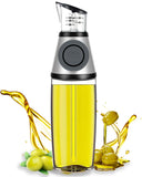 Oil Dispenser Bottle 17oz Glass Measuring Pump