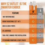 Electrical Outlet Extender Stick - Adjustable