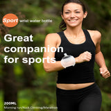 Wrist Water Bottle 7oz Hands Free Silicone Sports