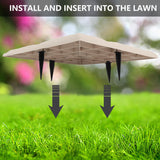 Stepping Stones 15.5in Square Resin Pavers