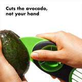 Avocado Slicer 3-in-1 Splits Pits Slices - Green