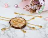Stainless Steel Necklace Extenders Set of 5 - Gold