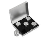 Aluminum Dice 5 Pieces 16mm Alloy Dice with Case