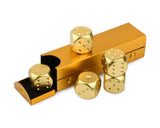 Aluminum Dice 5 Pieces 16mm Alloy Dice with Case