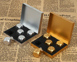 Aluminum Dice 5 Pieces 16mm Alloy Dice with Case