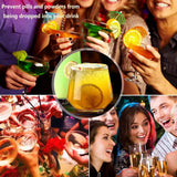 Drink Cover Kit 50pcs 4in Lids Scrunchie