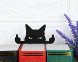 Middle Finger Cat Ornament Funny Cat Wall Art Figurine, Cat Desk Decor, Cat Lover Gifts