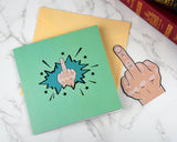 Funny Birthday Cards Middle Finger Pop Up Card