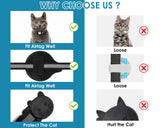 Cat Collar Compatible with Airtag 2 Pieces Adjustable 7-13 Inch Breakaway Cat Collar