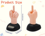 Solar Dancing Dashboard Figurine - Middle Finger