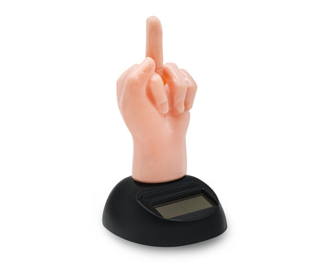 Solar Dancing Dashboard Figurine - Middle Finger