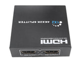 4K HDMI Splitter with 1 Input and 2 Outputs