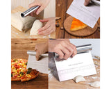 Stainless Steel Dough Cutter Multipurpose Bench Scraper for Pastry Pizza
