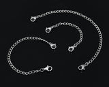 Stainless Steel Necklace Extenders Set of 5