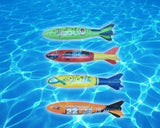 4 Pieces Toypedo Bandits for Swimming Pool and Diving Game