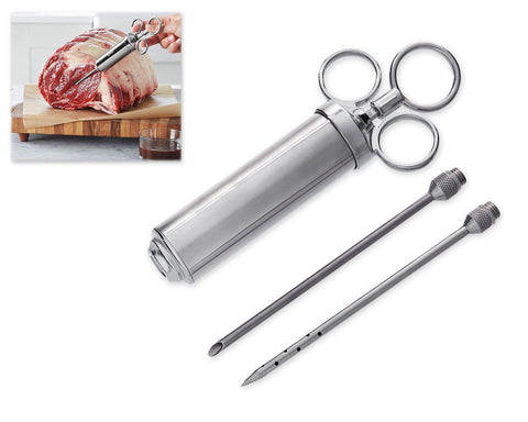 Meat Injector Stainless Steel Marinade Injector Kit with 2 oz Barrel