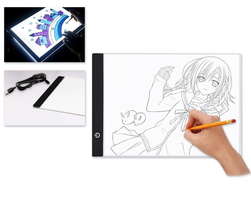 A4 LED Drawing Light Box for Sketching with USB Cable