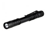 3W 180 Lumen LED Torch Light Pen Shape LED Flashlight with Clip - Black