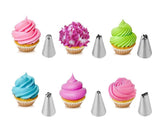 38 Pieces Stainless Steel Cake Decorating Piping Nozzles - Silver
