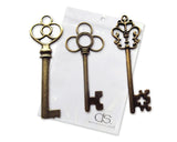 Retro Skeleton Keys Set of 30 - Antique Bronze