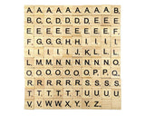 Wooden Alphabet Letters 200 Pieces Scrabble Tiles Replacement