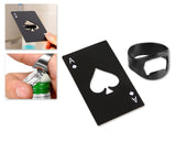 DS. DISTINCTIVE STYLE Poker Shaped Cap Opener and Bottle Opener Ring