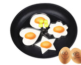 Stainless Steel Egg Rings 6 Pieces Egg Mold With Handle