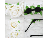 Flower Headband for Maternity Floral Rose Headpiece for Wedding