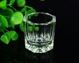 Dappen Dish 2 Pieces Acrylic Liquid Powder Crystal Glass Cups for Nail Art